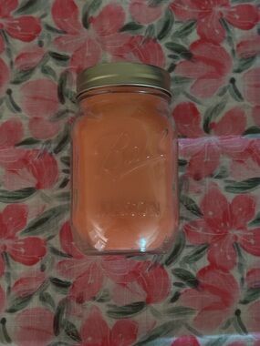 Cherry Blossom Jar Candle with Gold Lid - Decorative Scented Candle